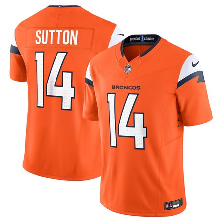 Men's Denver Broncos Courtland Sutton Orange Mile High Collection Vapor F.U.S.E. Limited Jersey